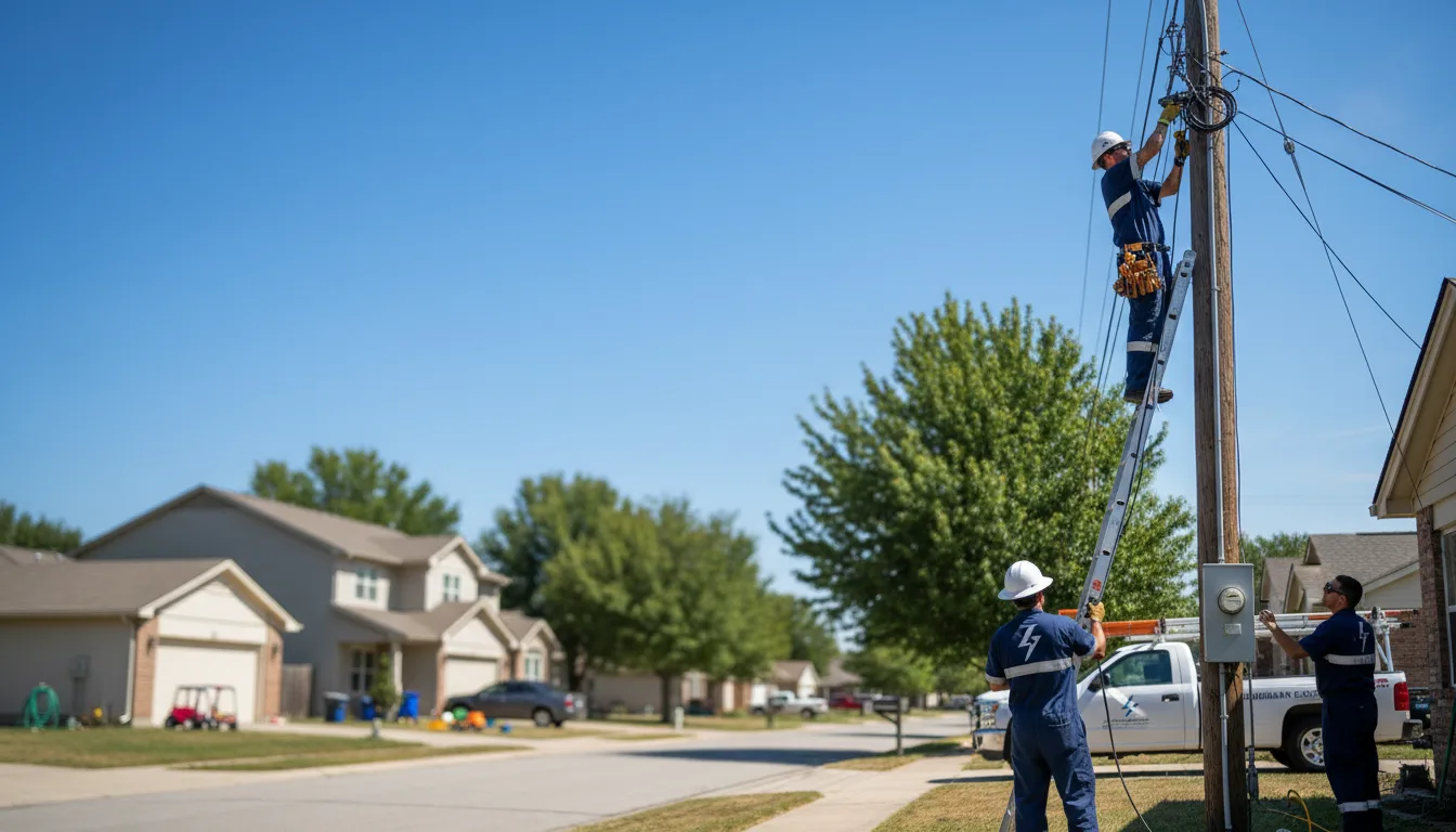 Residential electrician providing installation services in New Franken, WI